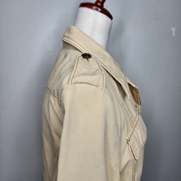 Vintage Ralph Lauren Original Polo Jeans Military Style Chore Jacket Size Medium - Picture 6 of 16